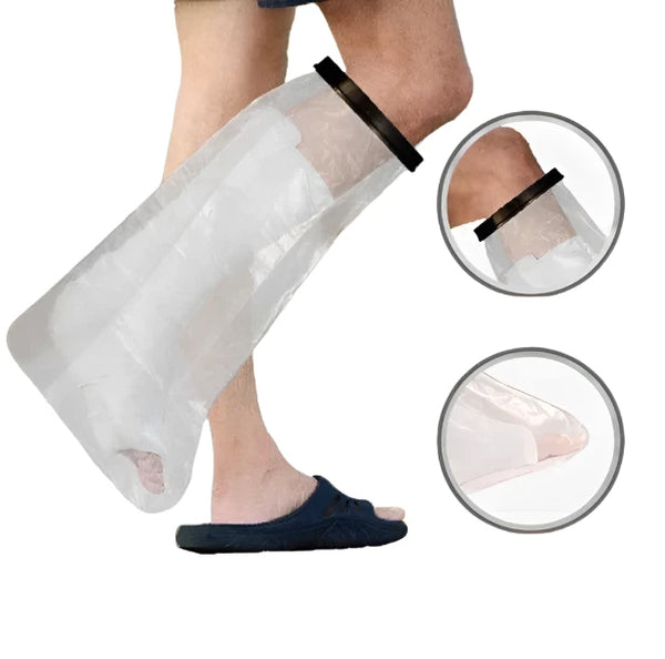 Keep your cast dry and clean with our Short Leg Cast Cover - perfect for ankle to knee protection. Durable, waterproof, and comfortable fit!