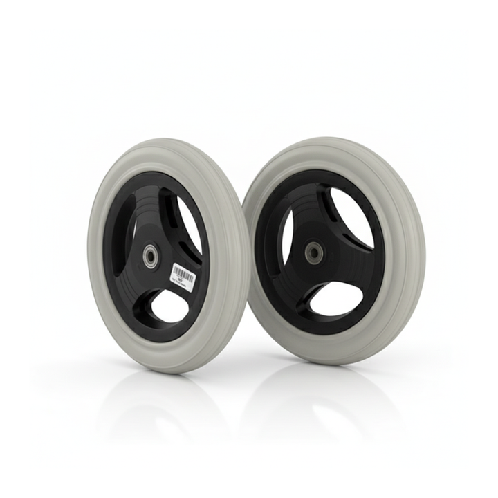 Solid Rear Wheel Replacements for Sunrise Wheelchairs (Pair) | Health ...
