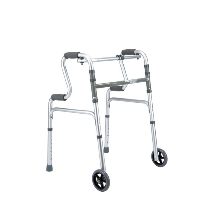 ALUMINUM STEP UP WALKER WITH WHEELS – Health Mart UAE