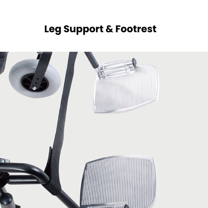 28 Inch Heavy Duty Foldable Manual Bariatric Wheelchair with 318KG Weight Capacity