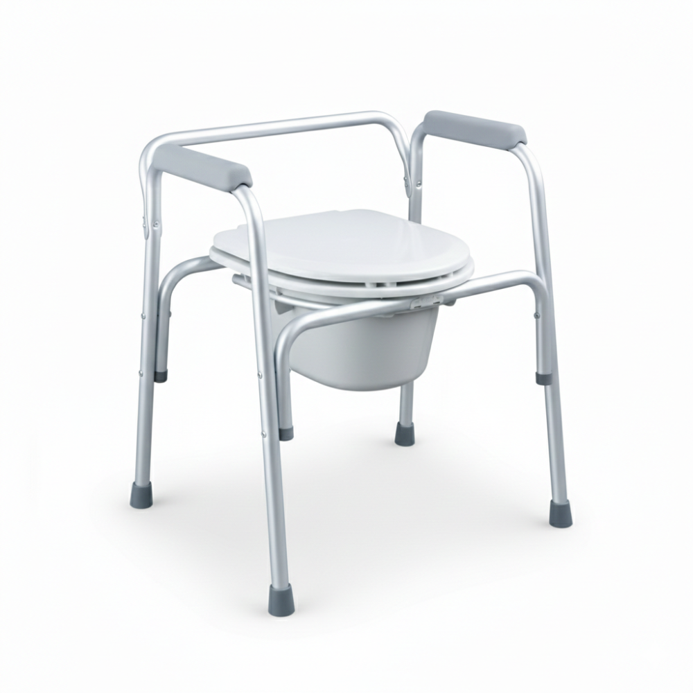 Lightweight Adjustable Aluminum Commode Chair – Health Mart UAE
