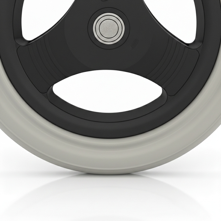 Solid Rear Wheel Replacements for Sunrise Wheelchairs (Pair) | Health ...