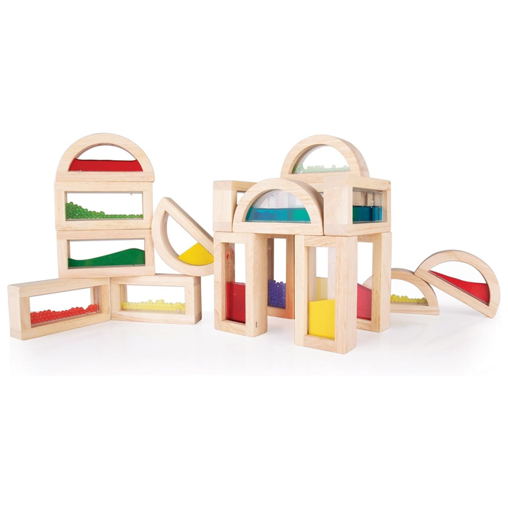SnuzzleMart Sensory Sound Blocks Wooden & Acrylic 8-Pc Set – Health ...