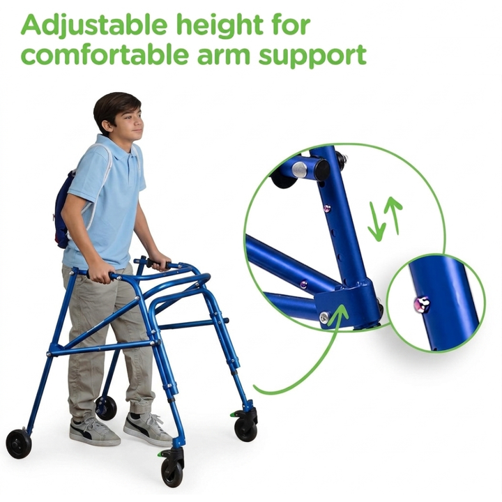 Klip Lightweight Posterior Gait Trainer | Adjustable Pediatric Walker ...