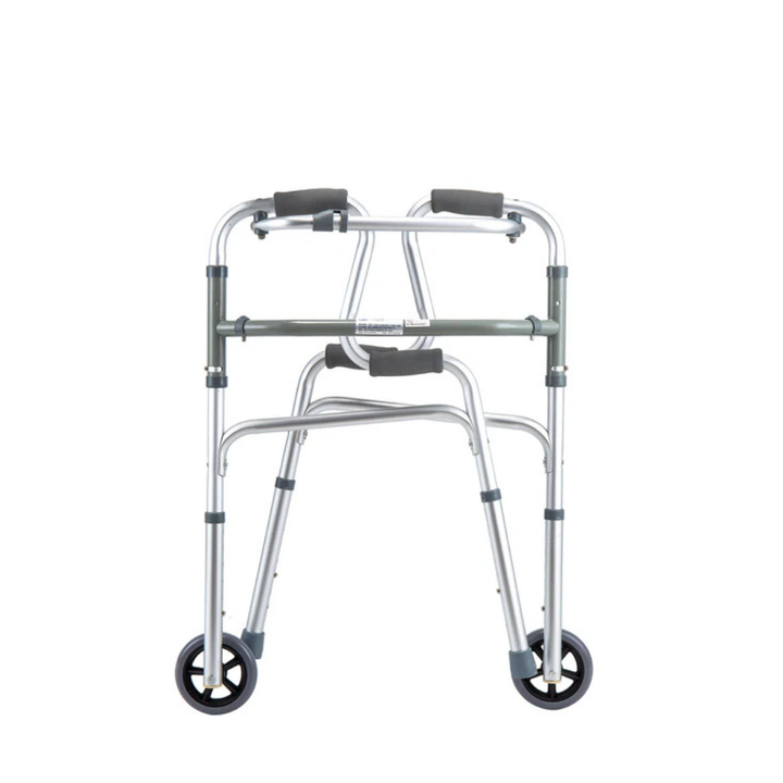 ALUMINUM STEP UP WALKER WITH WHEELS – Health Mart UAE