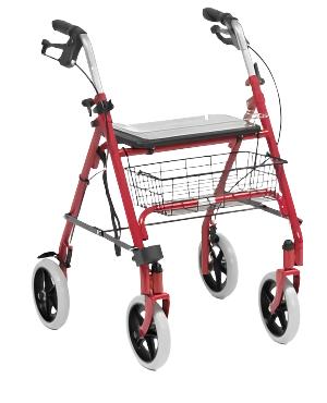 Silver Steel Rollator Frame