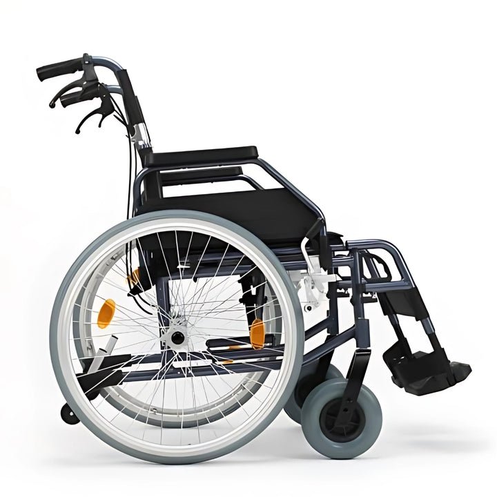 Aluminum Bariatric Wheelchair with 22 Inches Wide Seat