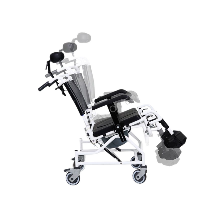 Aluminum Tilting Commode Chair