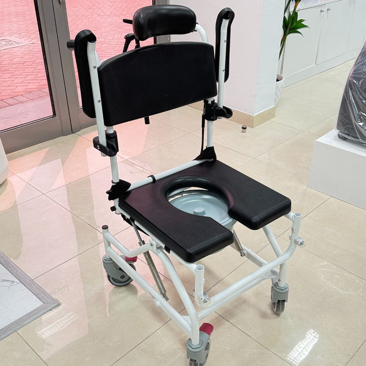 Aluminum Tilting Commode Chair