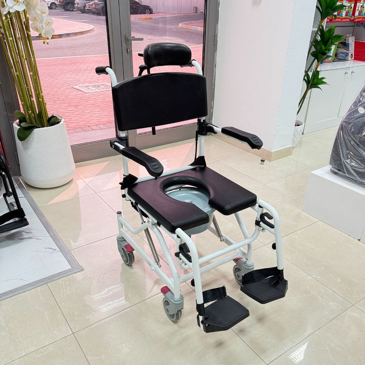 Aluminum Tilting Commode Chair