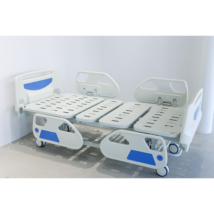 Five Function Electric Hospital Bed with Mattress and IV Pole 