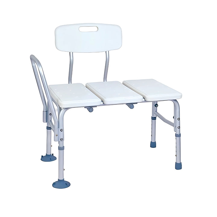 Height Adjustable Aluminum Transfer Bench and Bariatric Shower Chair