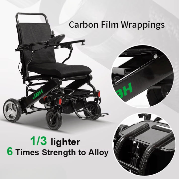 JBH Foldable Carbon Fiber Electric Wheelchair
