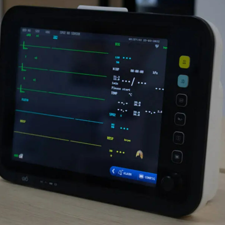 Multiparameter Patient Monitor with Trolly 