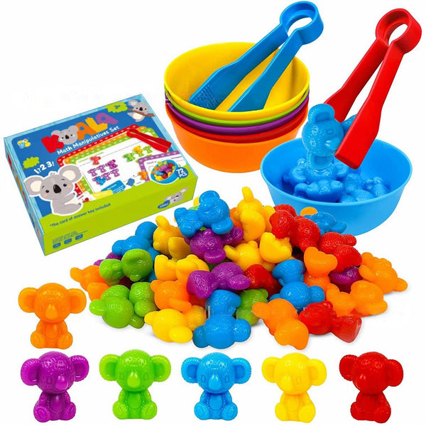 SnuzzleMart Animal Math manipulatives Soft glue counting set