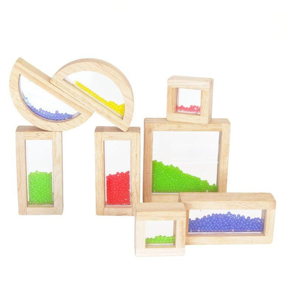 SnuzzleMart Sensory Sound Block Wooden and Acrylic 8pcs/set