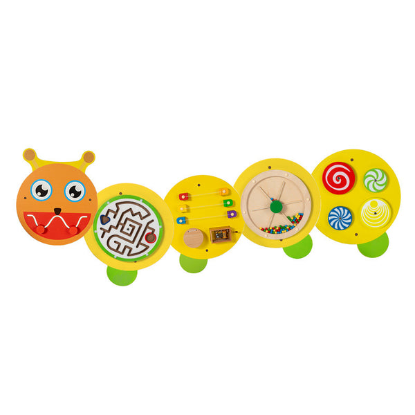 SnuzzleMart Busy board Wall game caterpillar small