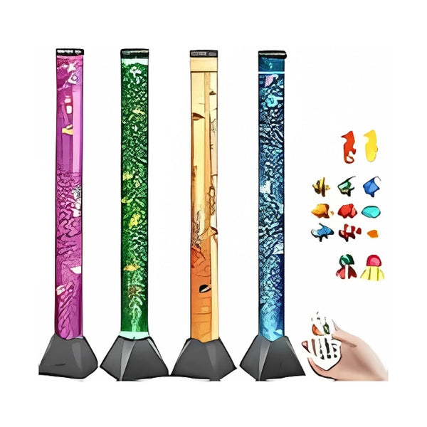 SnuzzleMart Bubble tube with floating fish 120x10cm