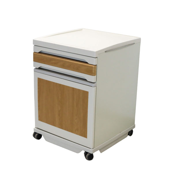 Hospital Bed Side Cabinet with Wheels