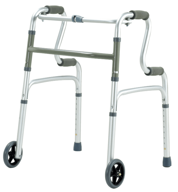 ALUMINUM STEP UP WALKER WITH WHEELS - Health Mart