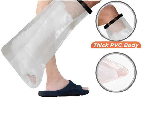 Cast Cover - Leg | Cast Cover for Left & Right Leg | Protects Bandage From Water Exposure during Bath & Shower - Health Mart