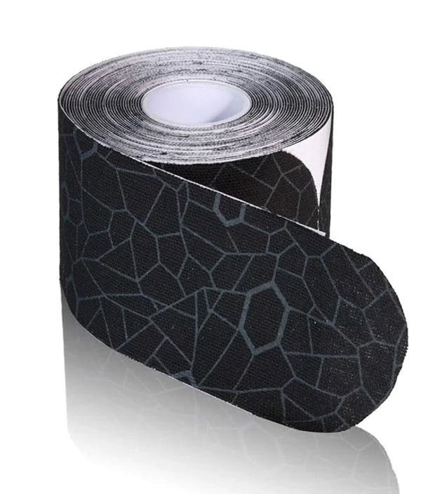 Kinesiology Tape Bulk Roll - Black/Gray Print