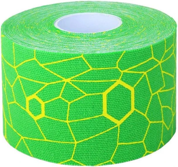 Kinesiology Tape - Electric Green/Yellow Print