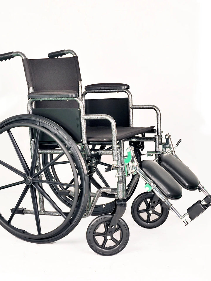 Steel Wheelchair With Elevating Leg