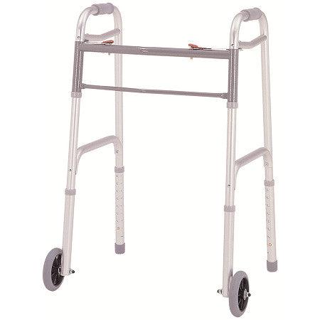 DELUXE FOLDING WALKER, TWO BUTTONS