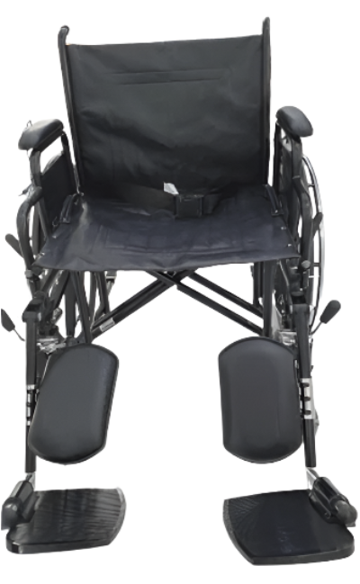 HEAVYDUTY WHEELCHAIR 22,VINYL UPHOL ,ELEVLEGRES ,With HM logo