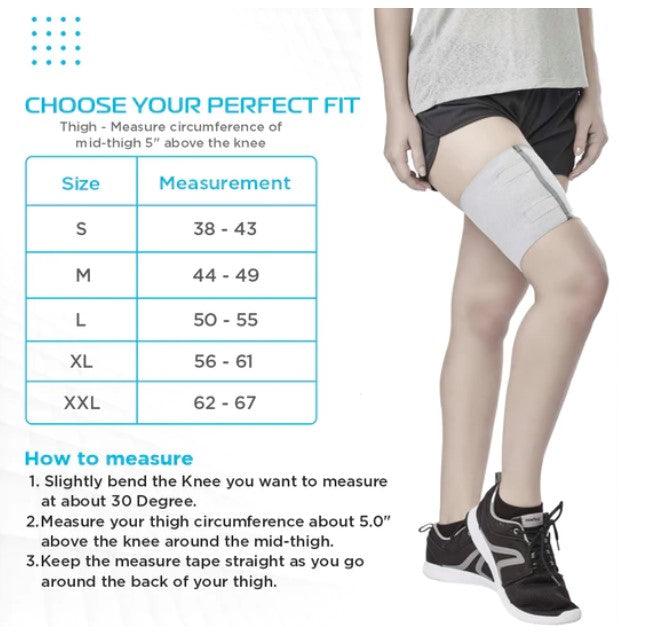 Loop Elastic Support (Thigh Support) | Provides Optimum Compression to Relieve Pain & Improves Blood Circulation - Health Mart