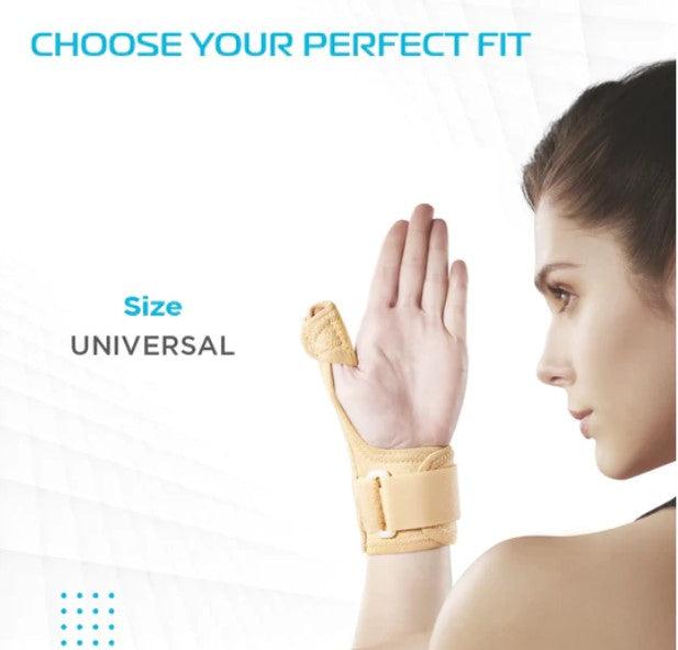 Thumb Spica Support for Both Left/Right - Locks the Thumb Free Hand Movement for Men & Women | Thumb Injuries, Pain Solution for Ligament laxity - Health Mart