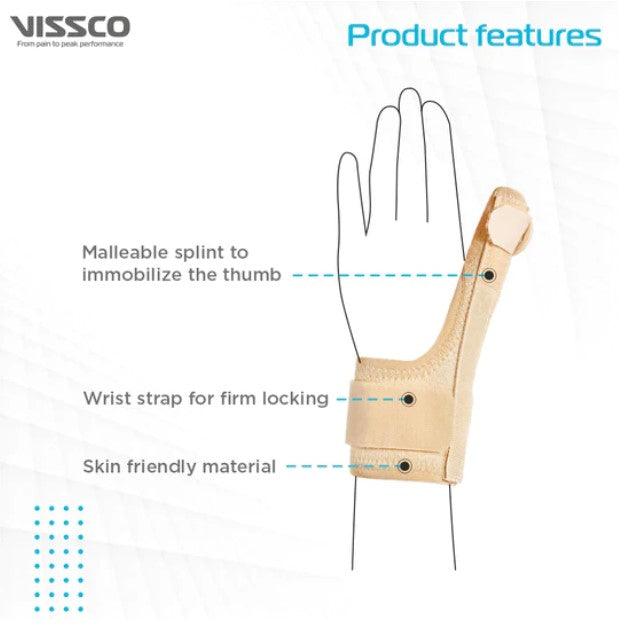 Thumb Spica Support for Both Left/Right - Locks the Thumb Free Hand Movement for Men & Women | Thumb Injuries, Pain Solution for Ligament laxity - Health Mart